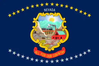 Bandera estatal de Nevada desde 1915 hasta 1929