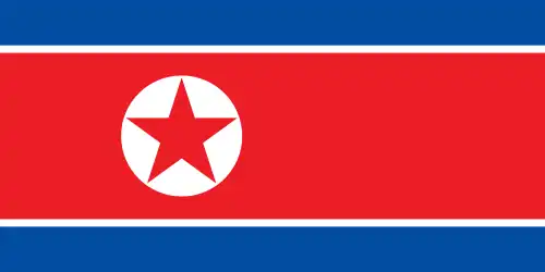 Bandera de Corea del Norte
