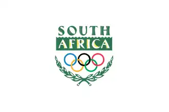 Bandera olímpica de invierno utilizada por Sudáfrica en Lillehammer 1994, después de su readmisión en los Juegos Olímpicos de invierno.