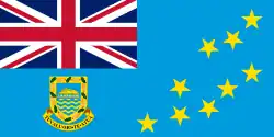 Bandera gubernamental de Tuvalu.