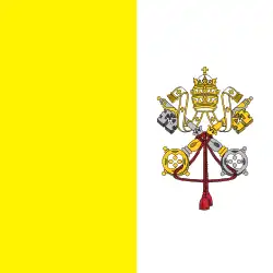 Bandera de Ciudad del Vaticano