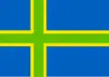 Propuesta de bandera para Vendsyssel (comarca del norte de Jutlandia, Dinamarca)