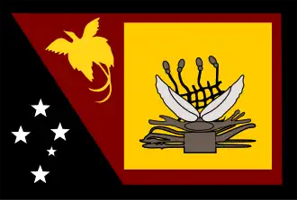 Bandera de la provincia Occidental, Papúa Nueva Guinea