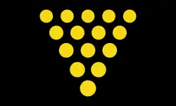 Estandarte real como duque de Cornualles