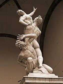 El rapto de las sabinas, de Giambologna, ca. 1580.