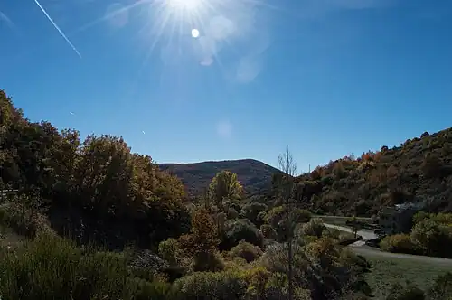 La vía verde a su paso por Barbadillo de Herreros.