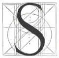 Letra "S" para De Divina Proportione, edición de 1509, Paganino dei Paganini, Venecia.