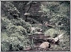 Los pintores en Vaux-de-Cernay, (1870)