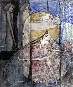 Woman Standing Behind The Sun (1912-1915)