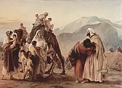 Esaú y Jacob se reconcilian, Francesco Hayez