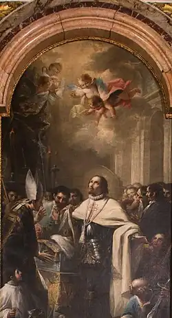 San Francisco de Borja ante el cadáver de la Emperatriz Isabel (1787), capilla de San Francisco, Catedral de Valencia.