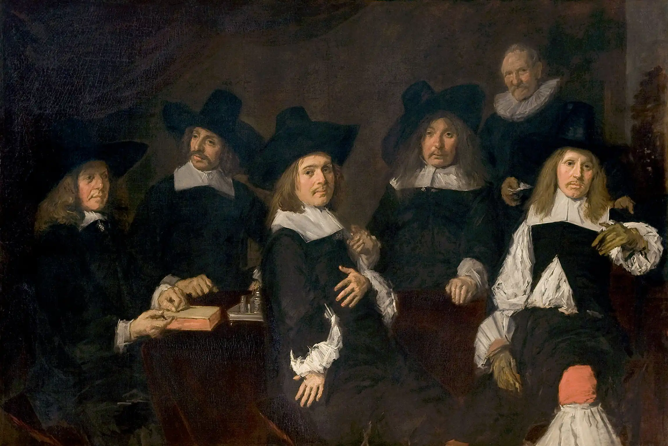 Rectores del asilo de ancianos de Haarlem - Óleo sobre lienzo, 172,5 x 256 cm, Museo Frans Hals, Haarlem.