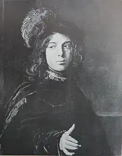 Frans Hals: Joven con sombrero de pluma (la calavera fue posteriormente removida)