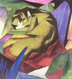 Franz Marc El tigre, 1912