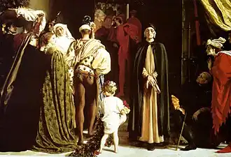 Dante en el exilio, 1864.