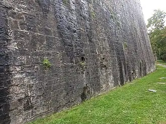 Inicio del frente, bajo el baluarte del Labrit