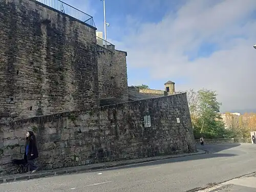 Subida al frente desde el emplazamiento del Portal de la Rochapea