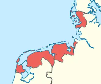 Región geográfica de Frisia.