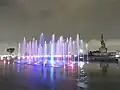 Fuente y explanada de la Victoria del 5 de Mayo, parte del complejo cívico.