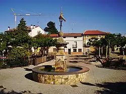 Fuente en la plaza Mayor