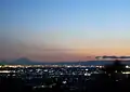 Vista del monte Fuji desde el monte Tsukuba.