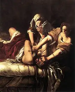 Artemisia Gentileschi : Judit decapita a Holofernes, 1612/1613.