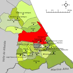 Gandía en su comarca