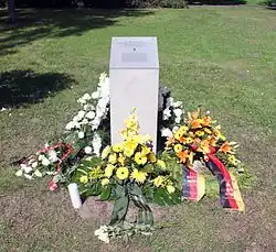 Placa conmemorativa de las víctimas del Muro sin tumba propia, en Berlin-Baumschulenweg