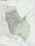 Mapa del municipio de Leiderdorp, junio 2015.