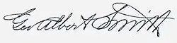 Firma de George Albert Smith