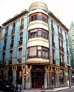 Calle del Instituto, 7 con calle Jovellanos (Gijón, 1913)