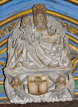 "Virgen con el Niño sentado"