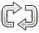 Two arrows creating a "loop", each pointing to the other's end