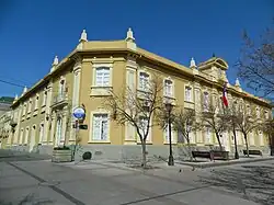 Vista desde la esquina de calle Germán Riesco con la plaza de Los Héroes.