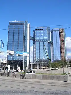 Construcción de la East Tower en 2014