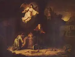 Govaert Flinck, La ofrenda de Manué