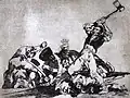 Los desastres de la guerra, «Lo mismo». Francisco de Goya refleja en su obra gráfica la brutalidad y barbarie a que se llegó en la guerra de la independencia española.