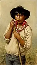 Powley, Young Man Hoeing Corn (1895)