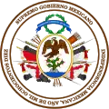 1.er sello y escudo oficial del Congreso de Anáhuac en 1813.