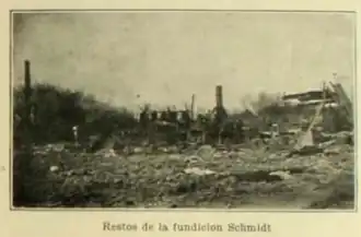 Restos de la fundación Schmidt.