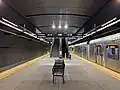 The platform at Grand Avenue Arts/Bunker Hill station