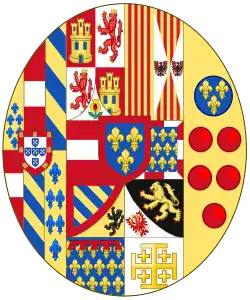 Escudo heráldico de la Casa de Borbón-Dos Sicilias