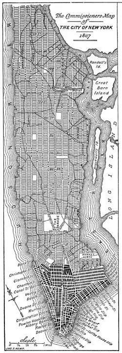 Manhattan, Plan Gridiron, 1807 (estructura y contenido, basado en reglas e interpretable)