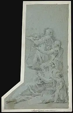 Figuras de um banquete, de Giambattista Pittoni
