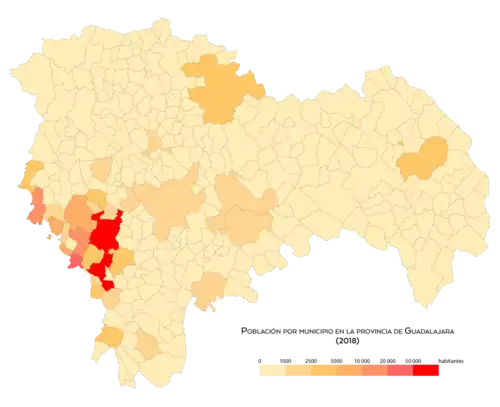 Población por municipio en 2018