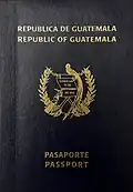 Pasaporte guatemalteco emitido en 2006