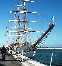 Anclado en mar del Plata, Argentina.