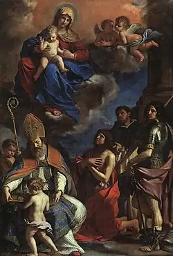 Los santos patronos de Módena, de Guercino, 1652.