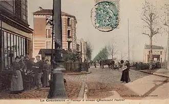 La zona de la estación en 1905.