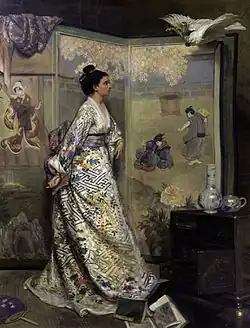 Gustave Léonard de Jonghe, El ventilador japonés, c.1865